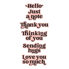 Simon Hurley by Spellbinders BetterPress Plate & Die - Must Have Sentiments